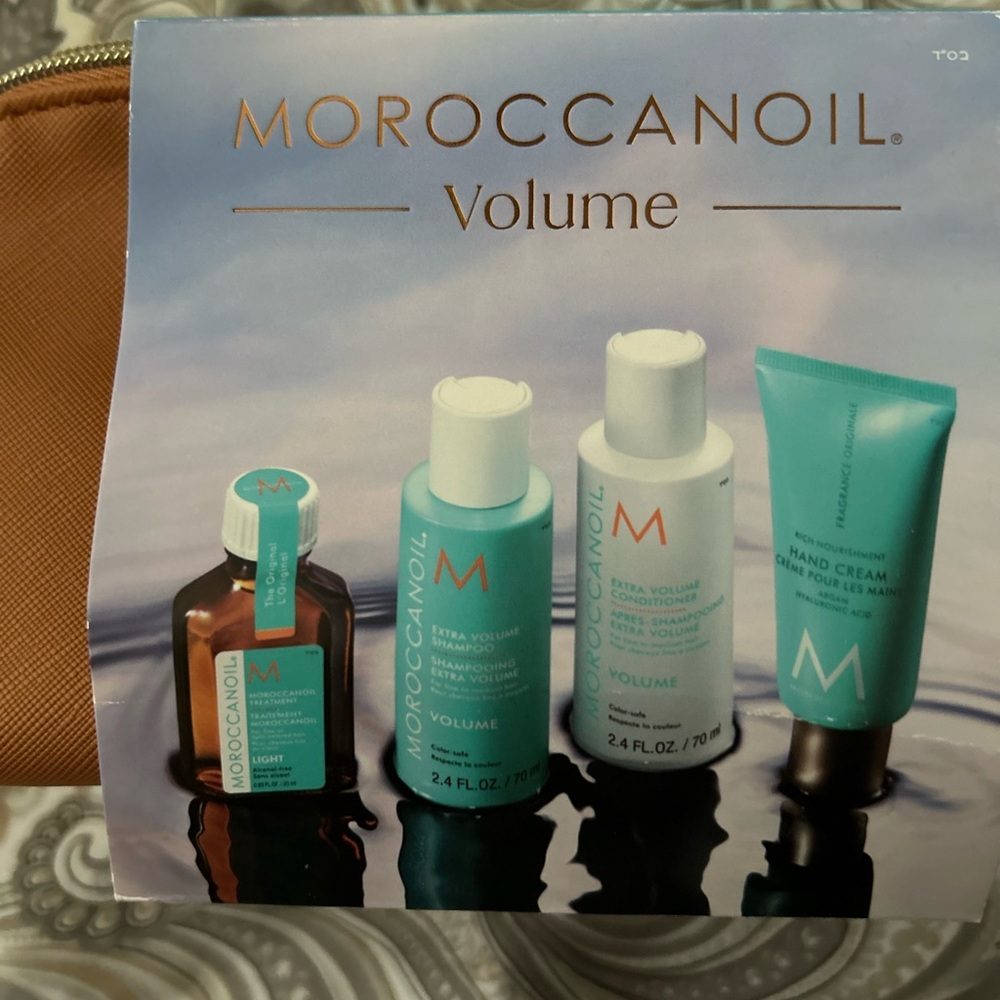 Moroccanoil Volume Set in Teal and White Packaging